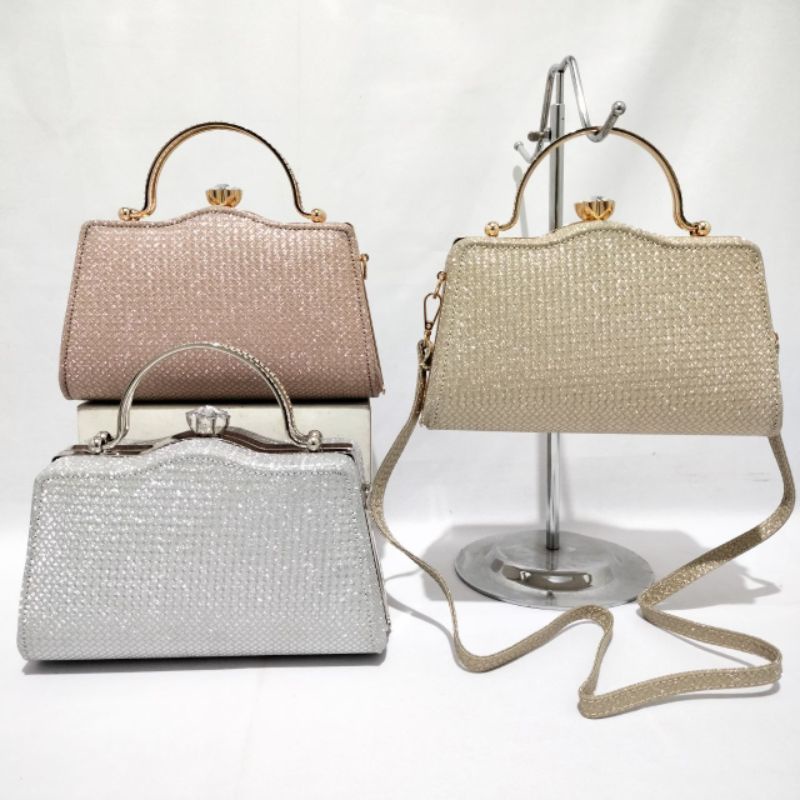 FARNELL - Model Baru! Clutch Pesta Farnell Tas Kondangan Wanita Diamond  Y9188G