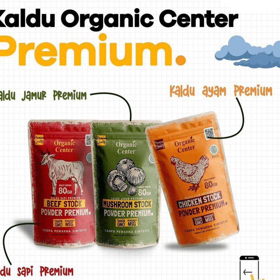 

〈〈STAR〉〉 Organic Center - Kaldu Jamur Premium 80gr - Kaldu Non MSG - Penyedap Rasa