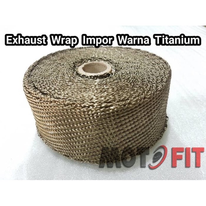 exhaust wrap DEI titanium import USA peredam panas knalpot titanium