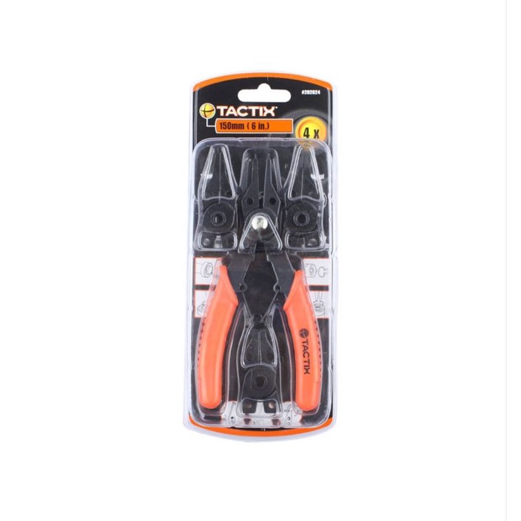 Tactix tang snap ring 4 in 1/circlip plier set