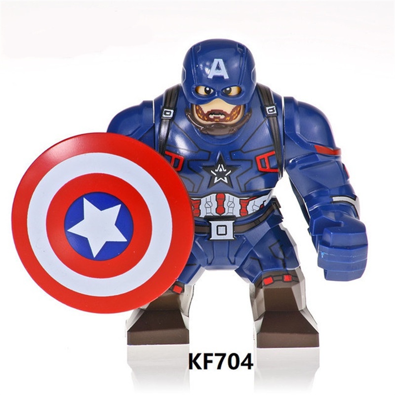 Mainan Action Figure Mini Model Superhero Marvel Captain America Dengan Topeng Perisai Untuk Anak