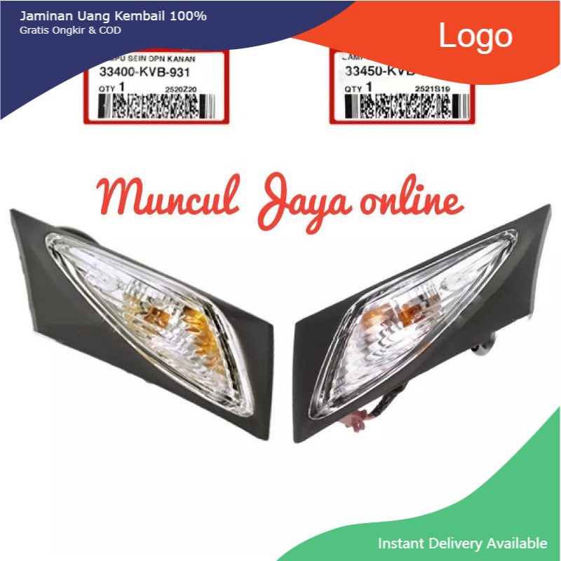 Reting Kanan Kiri Vario 110 Karbu Lampu Sein Depan  kanan Kiri Vario  Lama33400 33450-KVB-931