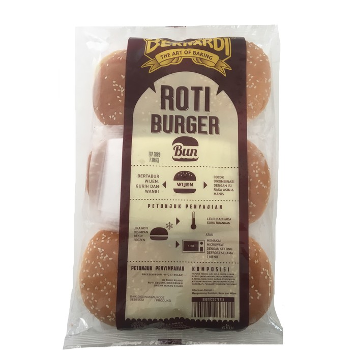 

ROTI BURGER DENGAN WIJEN ISI 6PCS BERNARDI