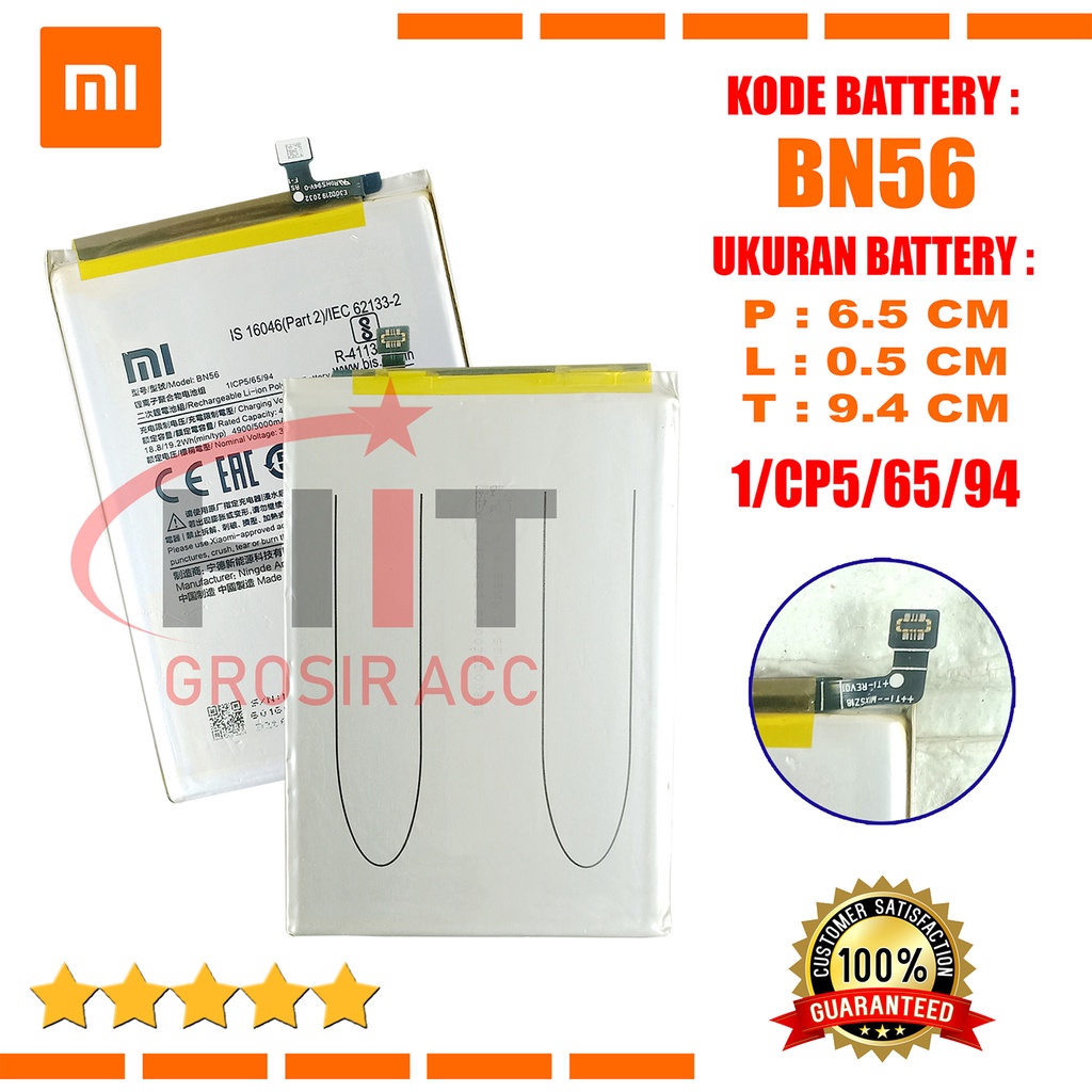 Baterai Battery BN56 For Redmi 9A 9C Xiaomi POCO M2 Pro