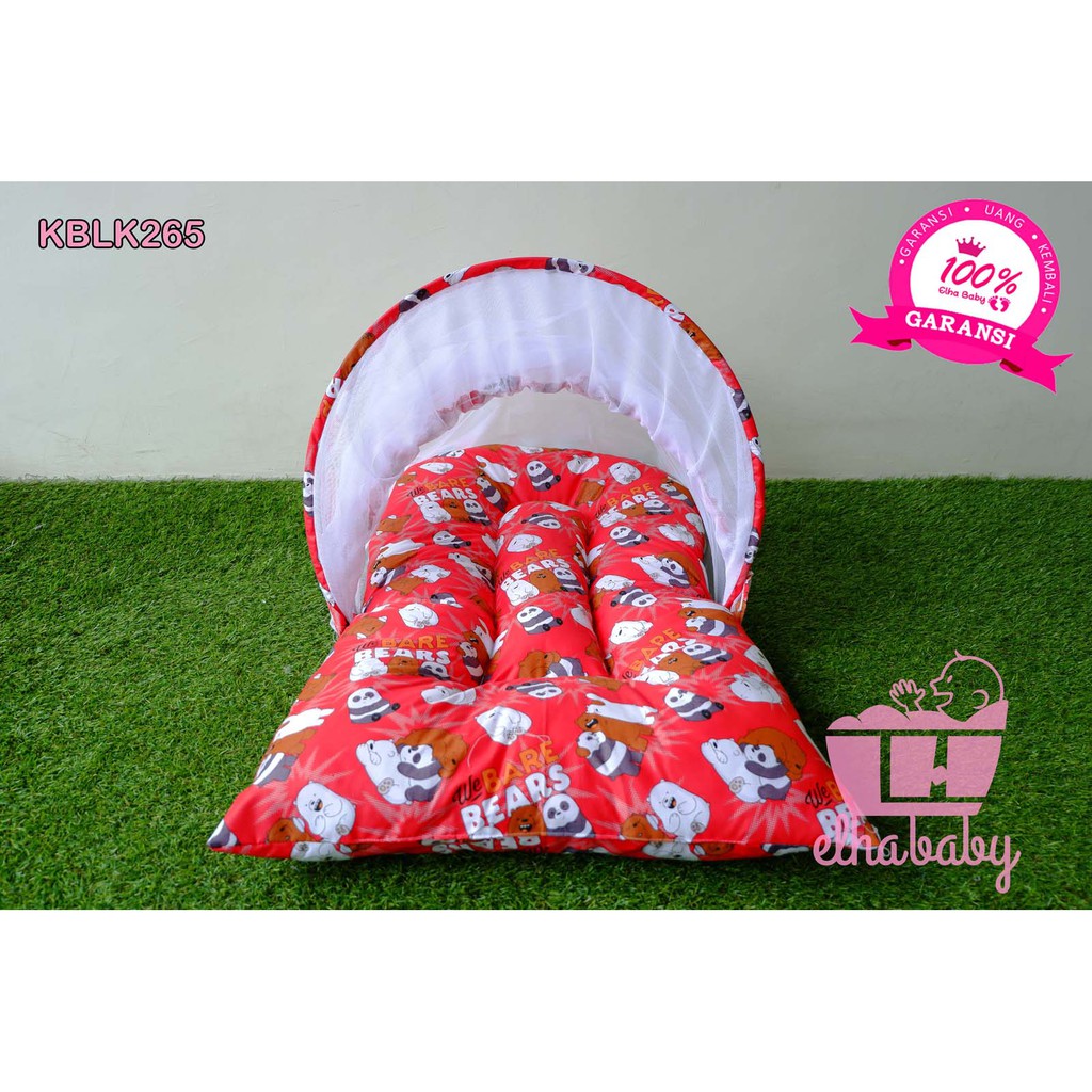 Kasur Bayi Baru Lahir Lipat Set Kelambu Murah Paket Perlengkapan Peralatan Tempat Tidur Baby Newborn