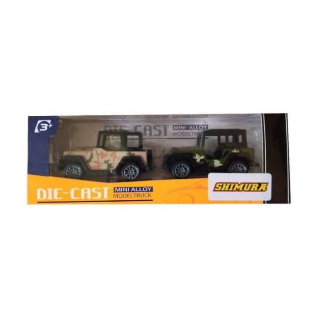 DIECAST JEEP TENTARA - MINIATUR MOBIL JEEP TENTARA