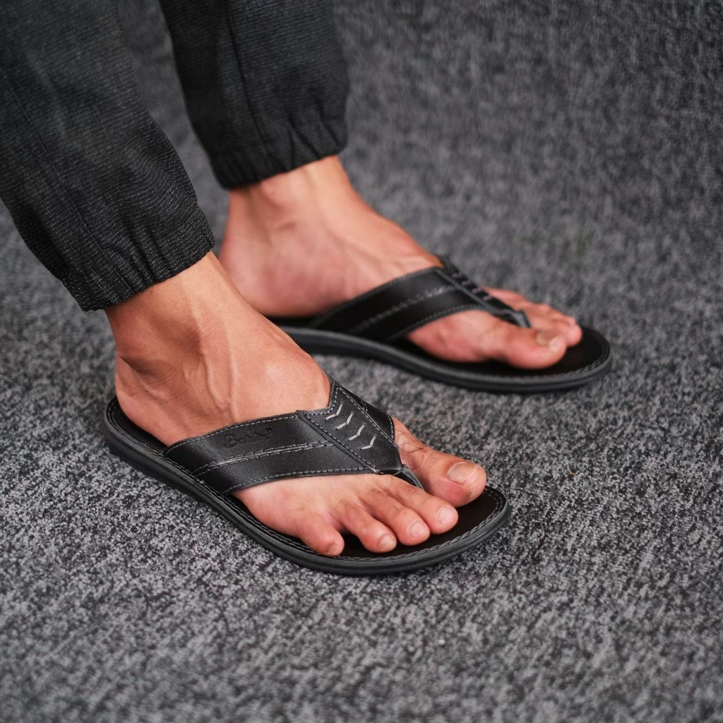 SANDAL JEPIT PRIA DEWASA SANTAI PRIA MINING BARLIN KULIT ASLI ORIGINAL CASUAL 100% PRIA KERJA KANTOR NYAMAN || SANDAL JEPIT PRIA INDIAN TERBARU LEBARAN 2022