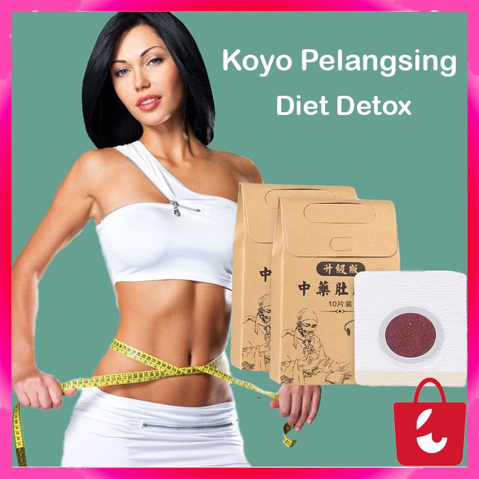 [Terbukti Alami] Stiker Koyo Pelangsing Perut Buncit Badan Diet Detox Penurun Berat Badan Ampuh