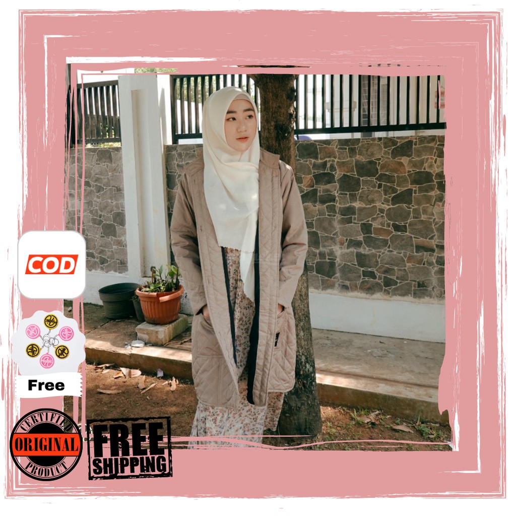 Jaket Parasut Wanita Jaket Umroh Model Panjang Hijacket Belva