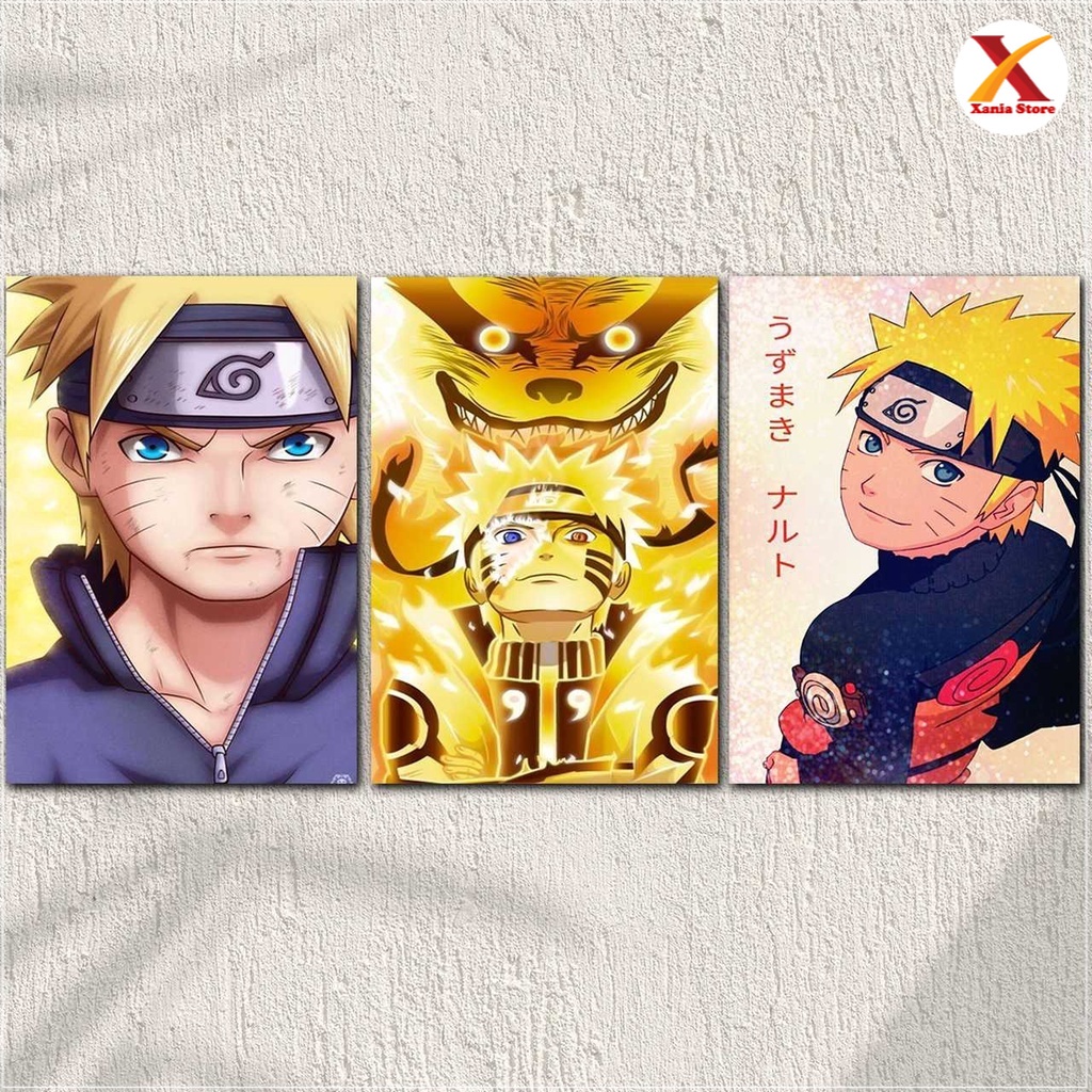 Hiasan dinding wall decor dekorasi hiasan gantung gambar pajangan naruto anak anime animasi