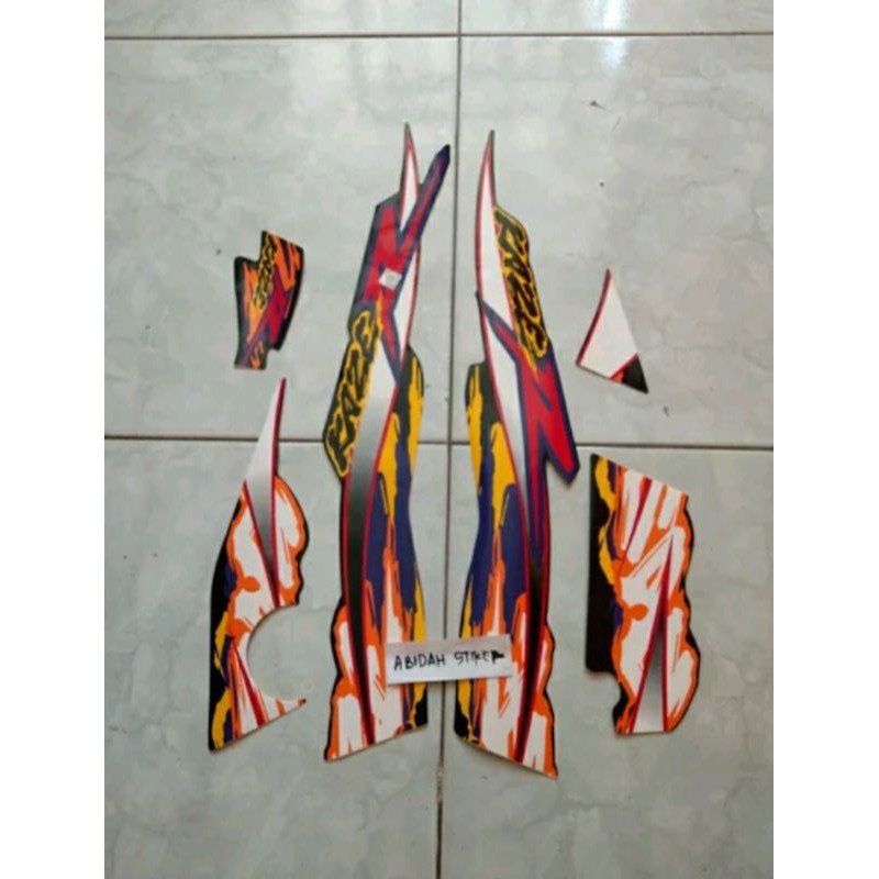 striping striker Kaze r kazer 2003 hitam orange