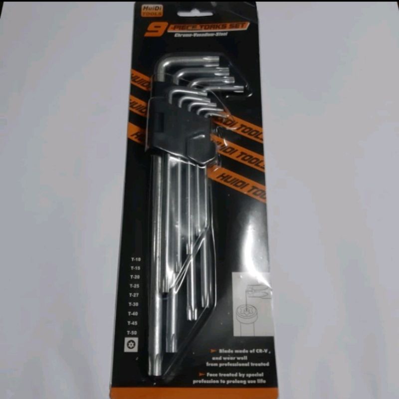 Kunci L Set 9 PCS Bintang Panjang