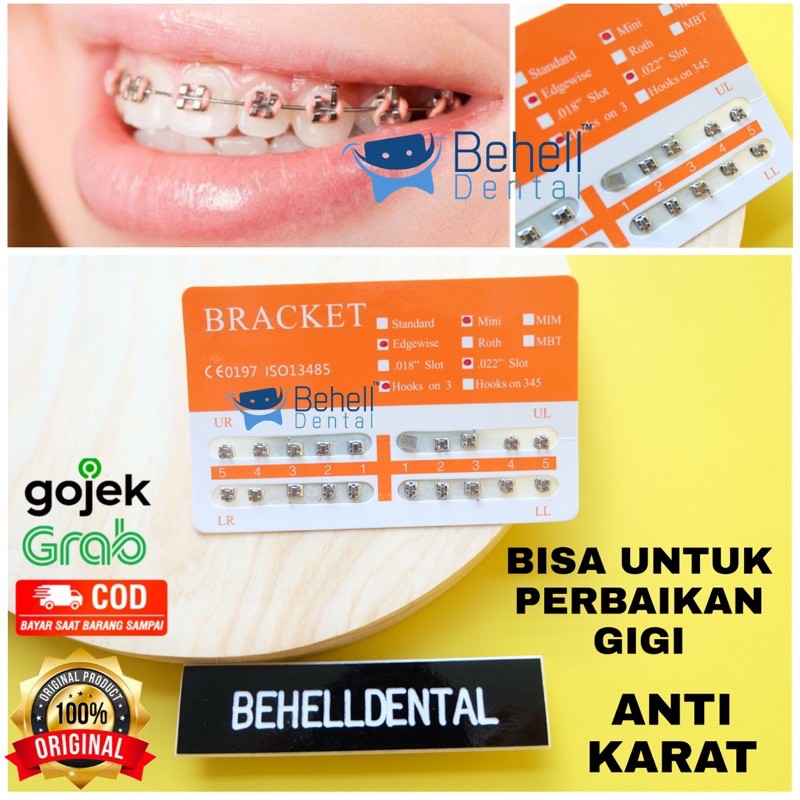 ORI | BRACKET BEHEL FANCY ORENS ORANGE OREN AMPLOP | KAWAT GIGI PERMANEN PERBAIKAN GIGI BEHELLDENTAL