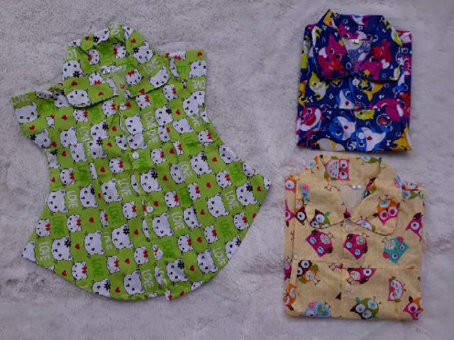 Blouse tunik Atasan Kemeja Katun Catra Anak