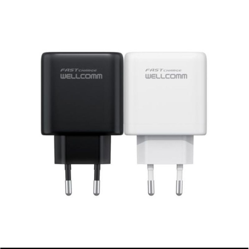 Charger Double USB FAST CHARGER | VOOC | 36W TYPE-C - MICRO USB original wellcomm