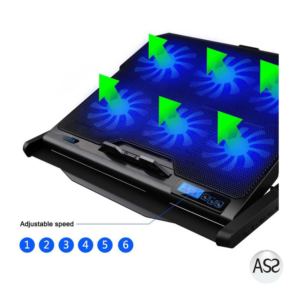 ASS Shop - ICE COOREL Cooling Pad Laptop 6 Fan - K6