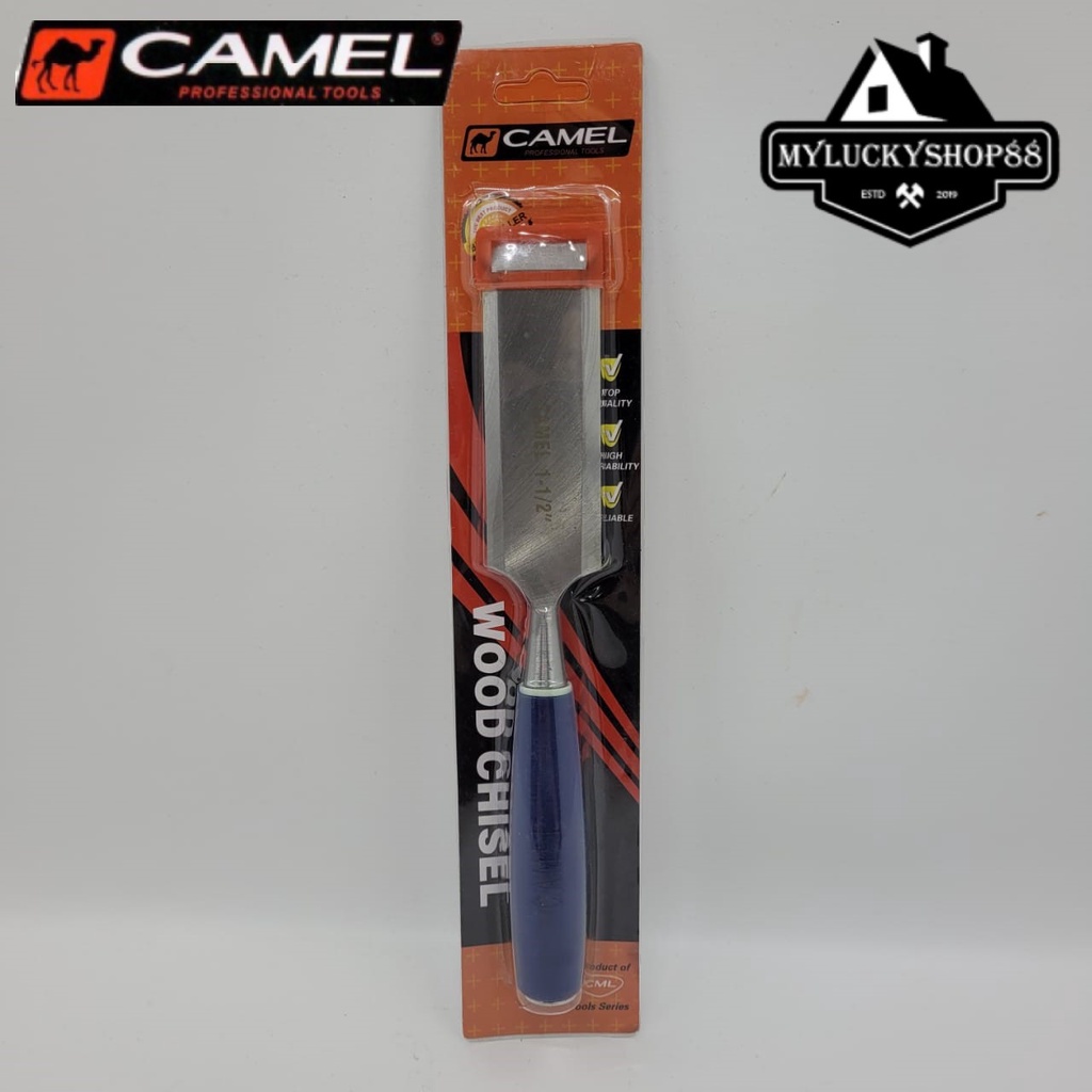 Pahat Kayu Gagang Fiber Camel 1-1/2&quot; Wood 1.5 Inch Pisau Ukir Kikir