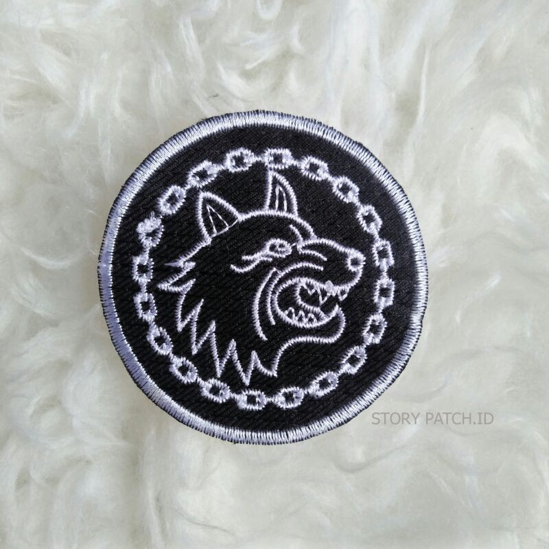 Patch Bordir Emblem Logo Wolf Cain Aksesoris Serigala Patch On Bikin Keren Sweater Jaket