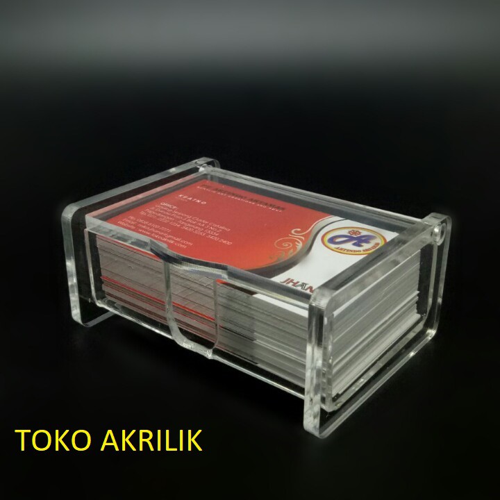 

Tempat Kartu Nama Akrilik - Name Card Holder - Display Kartu Nama TKN01