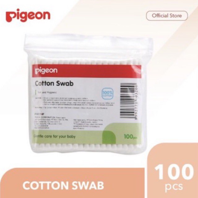 Pigeon Cotton Swab Reguler 100pcs - Cotton Bud Reguler isi 100