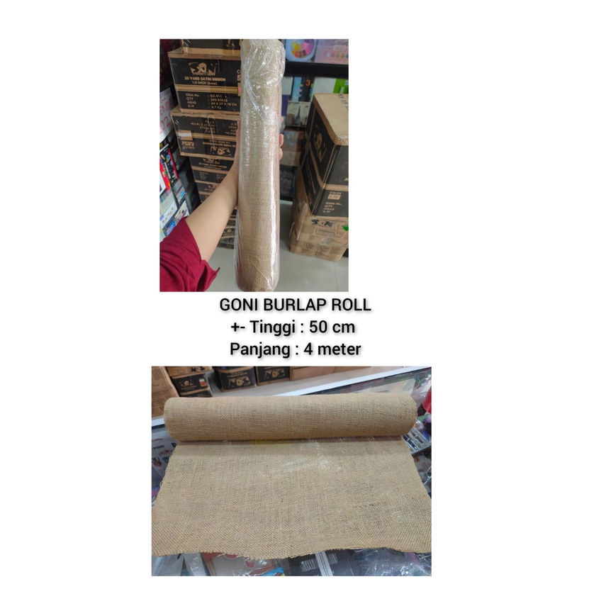 

kain goni roll 50 cm x 4 meter burkat