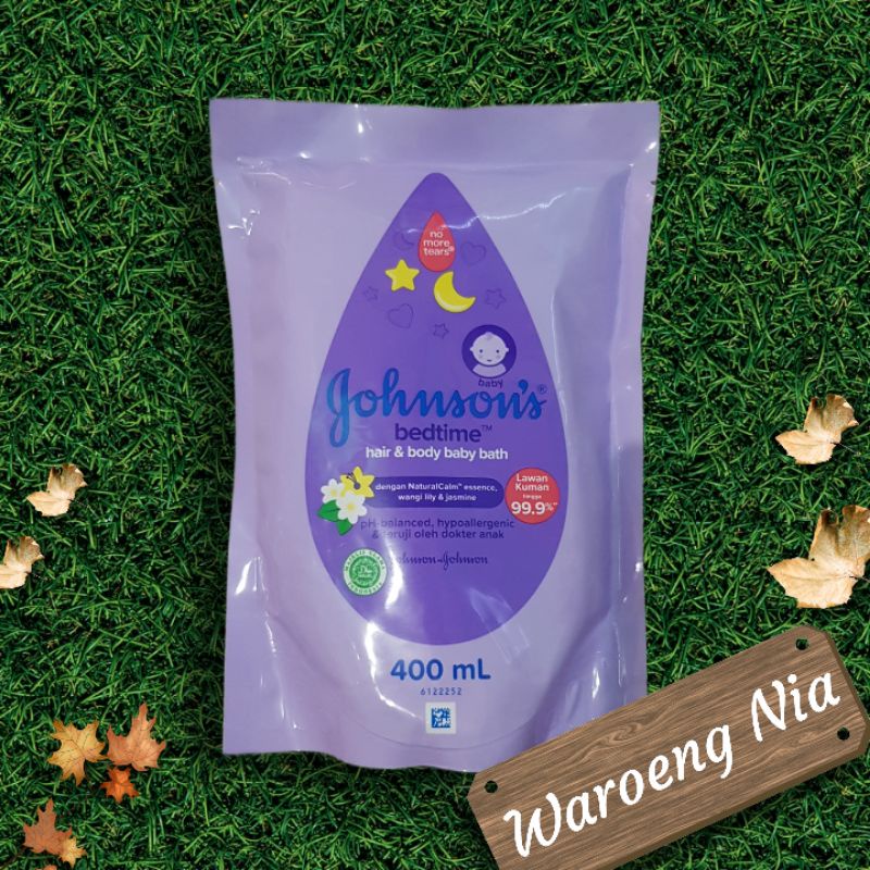 Johnsons Bedtime Hair & Body Baby Bath 2in1 / Sabun Mandi Bayi 400ml / Sabun Mandi Anak Refill 2 in 