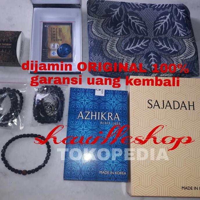 New Kalung Gelang Kesehatan Azhikra Ori - Tasbih Azikra Black Jade Azzikra