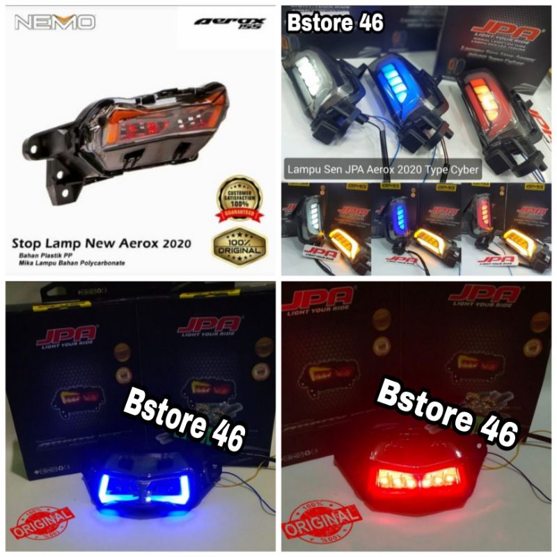 paketan lampu jpa Aerox old new stoplamp sein jpa 3in1 original