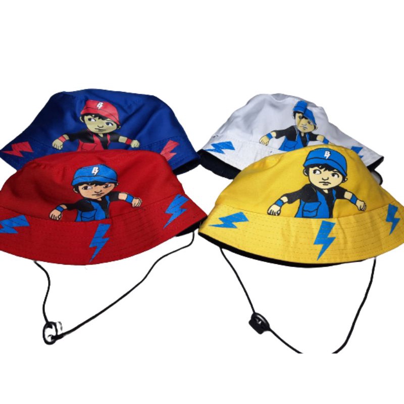 Topi bucket anak boboiboy bucket anak tali