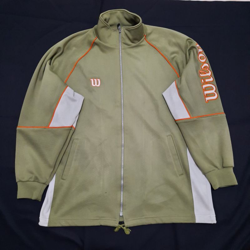 JAKET WILSON ORIGINAL. HIJAU ARMY SIZE XL. SECOND KONDISI SANGAT BAGUS