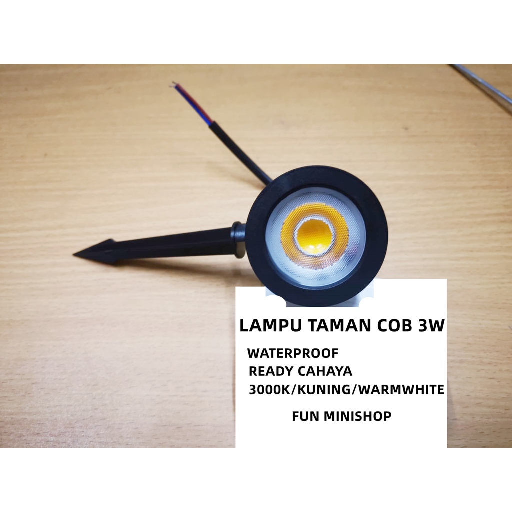 LAMPU TAMAN COB LAMPU TANCAP WATERPROOF 3W LAMPU SOROT WATERPROOF