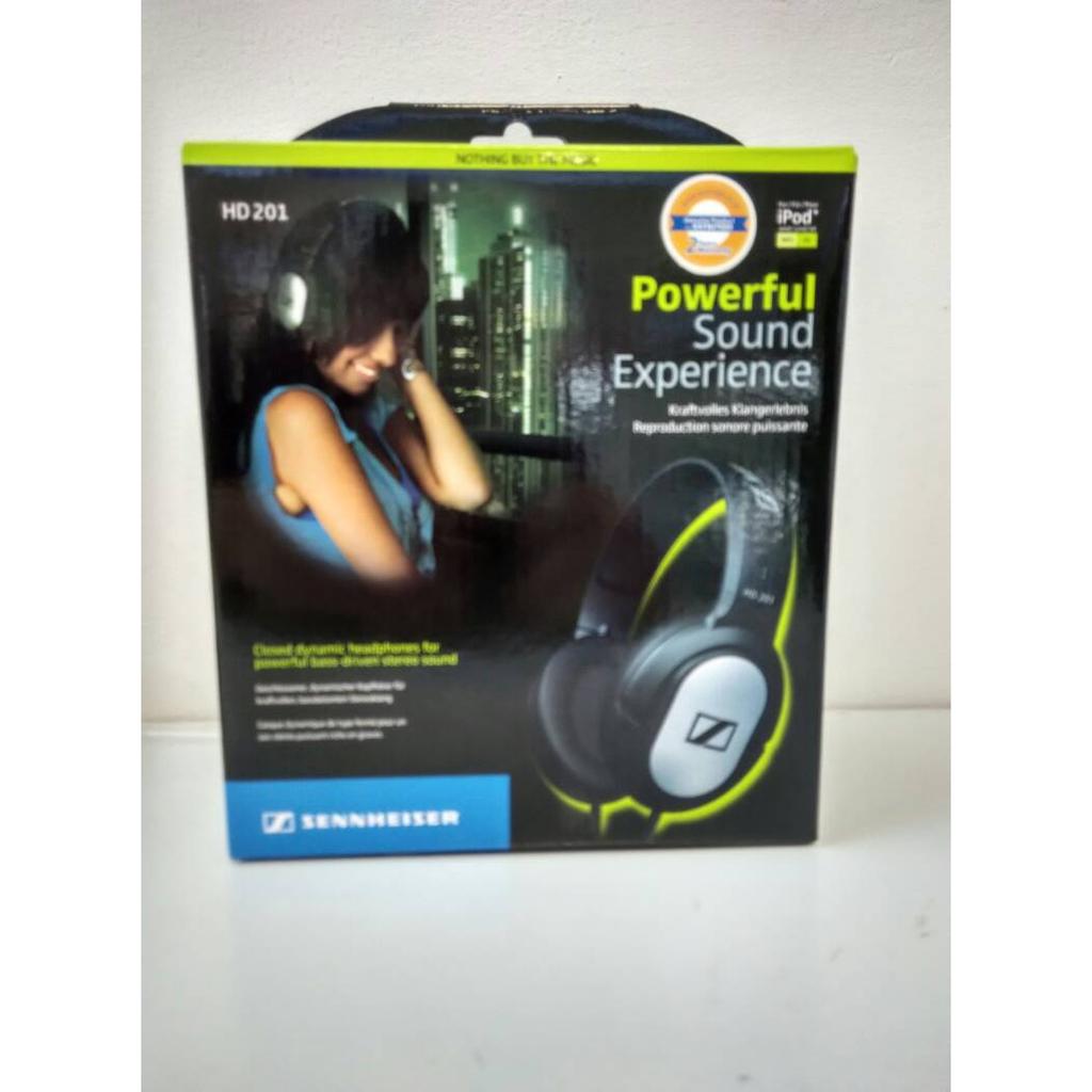 Sennheiser HD 201 | Headphone Pasif Hitam 3.5 mm