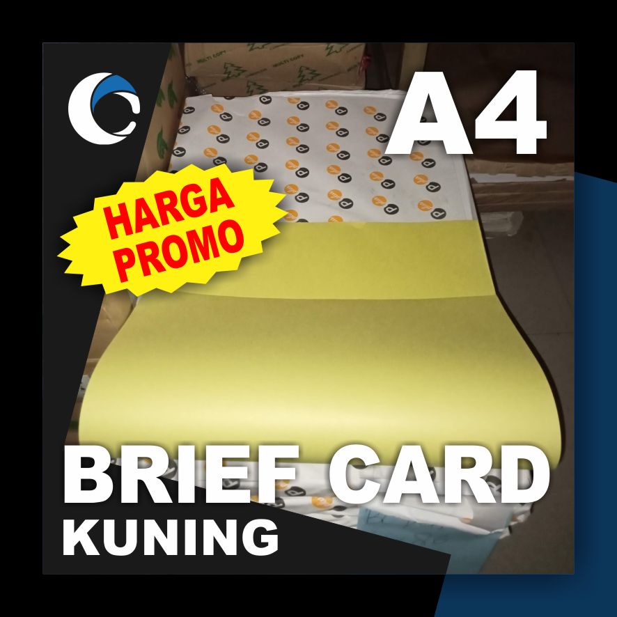 

KERTAS BC / BRIEF CARD KUNING 160 GSM Uk [ A4 ] 21 cm X 29.7 ( 100 LEMBAR )
