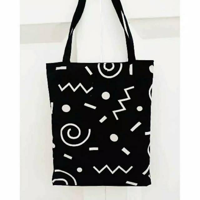 MyTotebag's - Tas Totebag Motif Dagadu Sudah Memakai Resleting