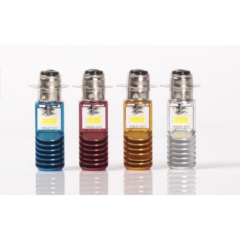 COD LAMPU LED AC DC H6 2LED LAMPU LED CASING CNC WARNA MATIC BEBEK