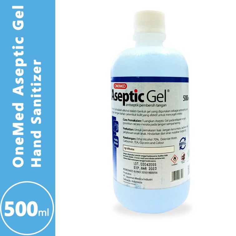 Aseptic Reffil 500ml Hand Sanitizer Original OneMed