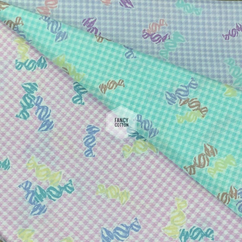 kain katun jepang motif fancy candys F1020