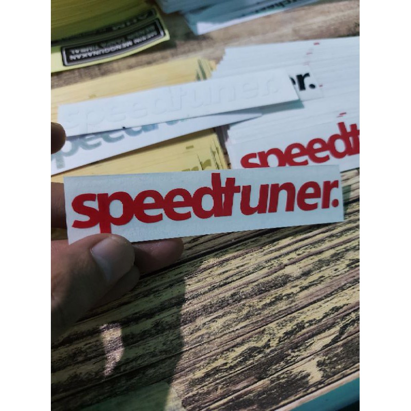 STICKER SPEEDTUNER CUTTING UKURAN 10 CM