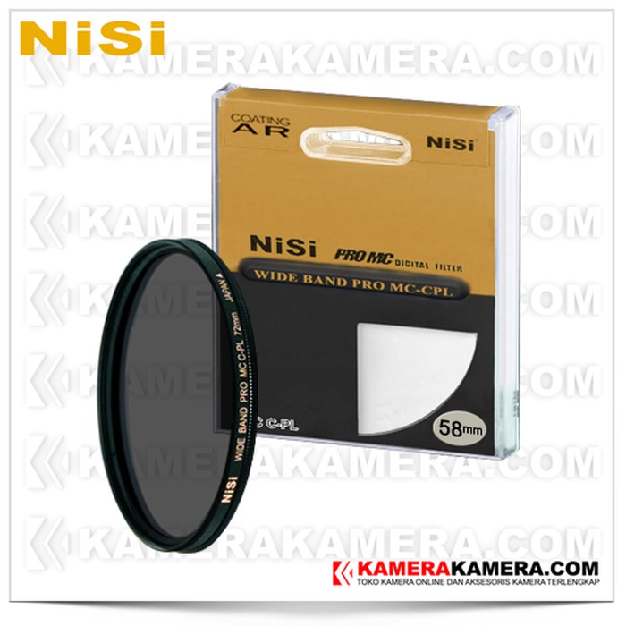 NISI Wide Band Pro MC CPL 58mm  Filter C PL 58 mm Berkwalitas