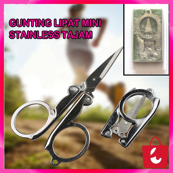 Gunting Lipat Kecil STAINLESS Murah / Gunting Lipat Mini Tajam