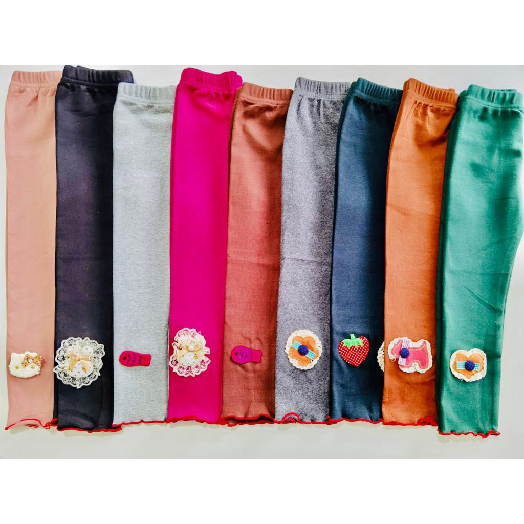 Grosir Ecer Legging Aplikasi Anak Perempuan Cewek Import MURAH