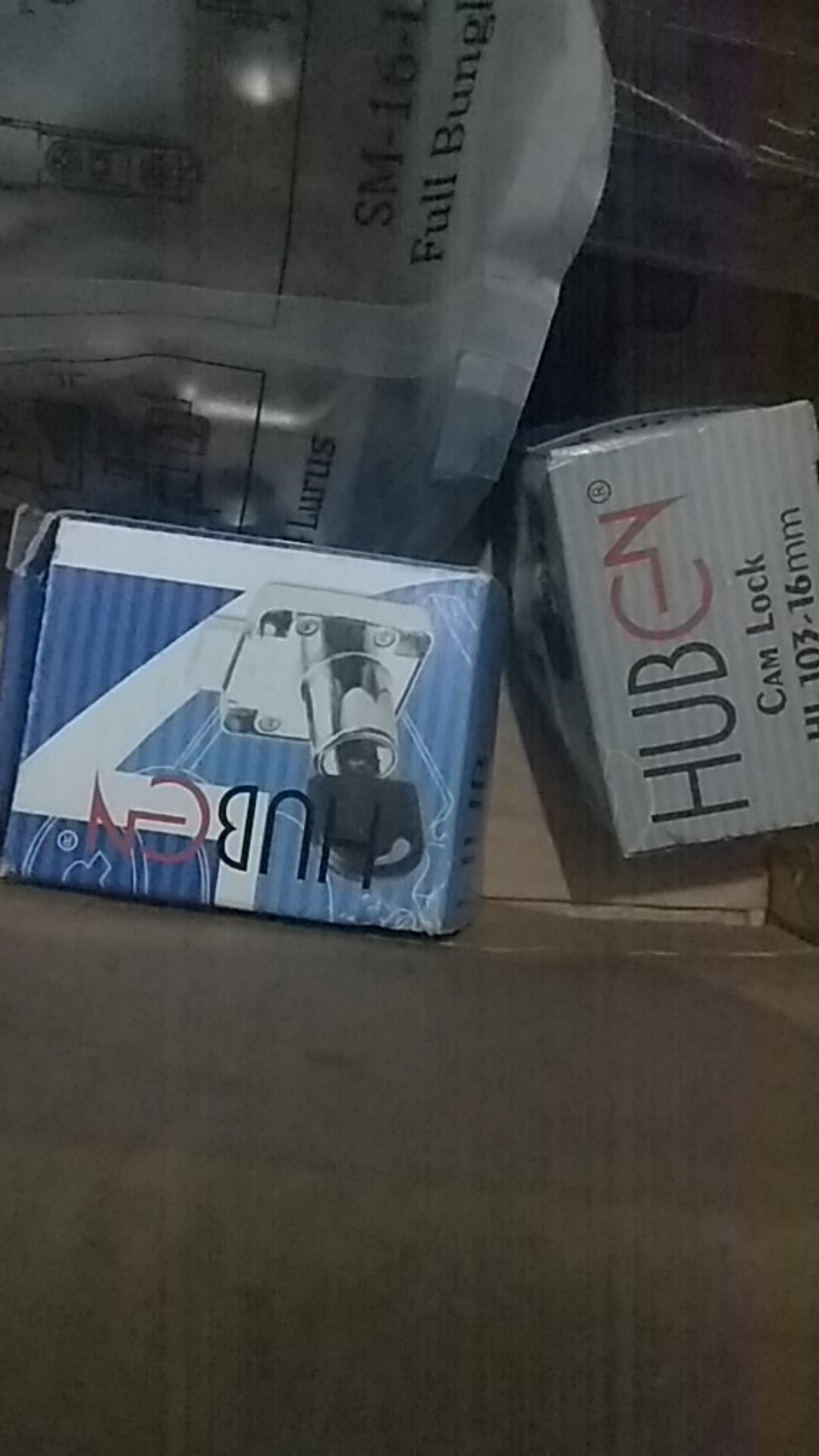 Kunci Laci/lemari/panel/camlock 103 Merk Huben 16mm