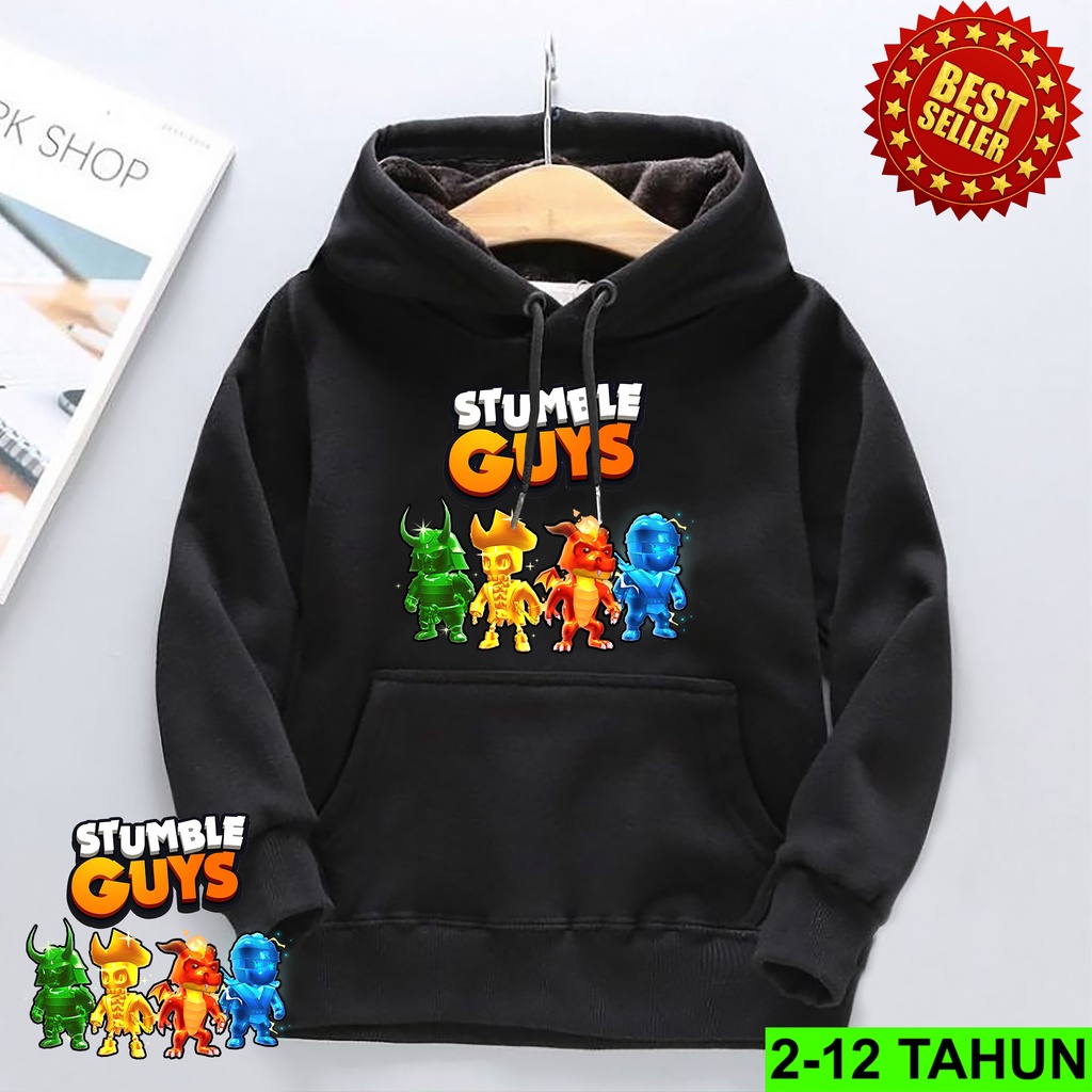 Hoodie Game Stumble Guys Anak Laki Laki Perempuan / Hodie Anak Usia 7 - 14 Tahun / Jaket Anak Cewek Cowok / Switer Distro Bisa Cod Sweeter Anak / Switer STUMBLE GUYS Anak