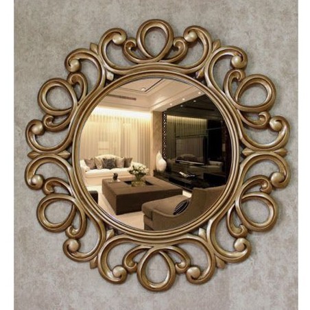 Figura Cermin Hias Dinding Ukir Jepara