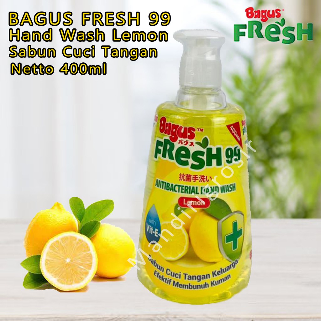 Hand Wash Lemon *Bagus Fresh99 * Sabun Cuci Tangan * 400ml