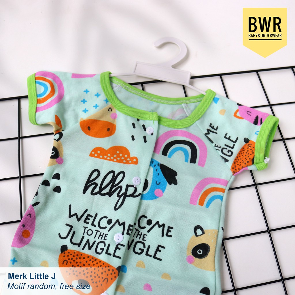 Setelan Anak LITTLE J | Setelan Jumper Kodok + Topi + Kaos kaki Motif Lucu Random || Bwr IX