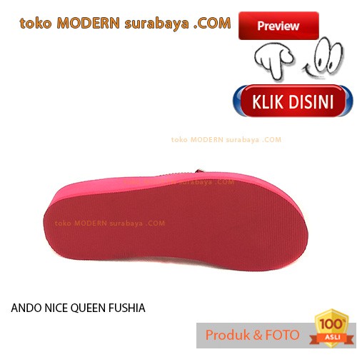 ANDO NICE QUEEN FUSHIA sandal jepit wanita flip flop casual