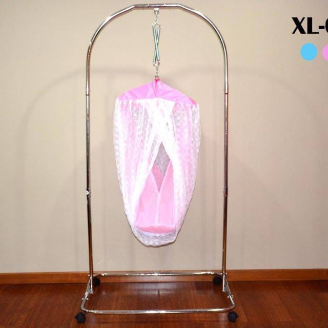 Tiang Ayunan Baby Swing Labeille XL03 Pink Biru Ayun Bayi Besi