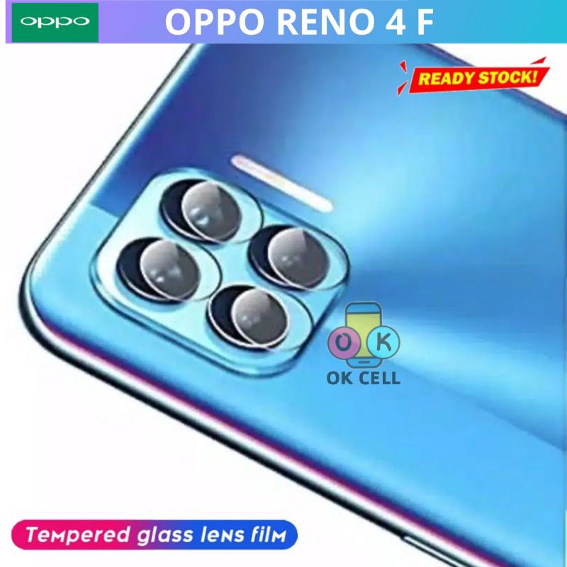 Tempered Glass Kamera Belakang Oppo Reno 4f - TG Anti Gores Kaca Kamera Oppo Reno4 F Premium