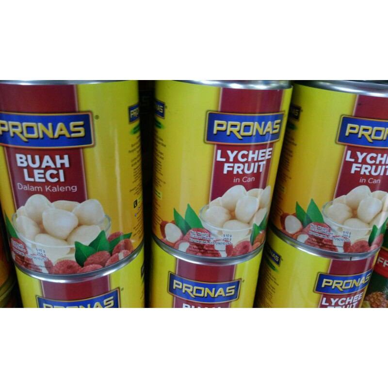 

PRONAS LYCHEE FRUIT IN CAN 510 GRAM / LECI KALENGAN / BUAH LECI / LECI KALENG / LECI SEGAR